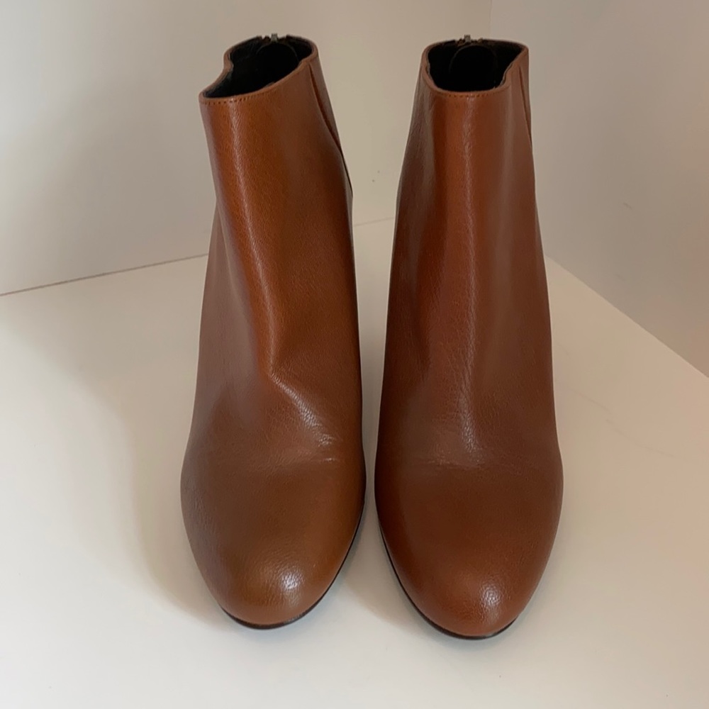 Stuart Weizman Leather wedge booties (never worn!)